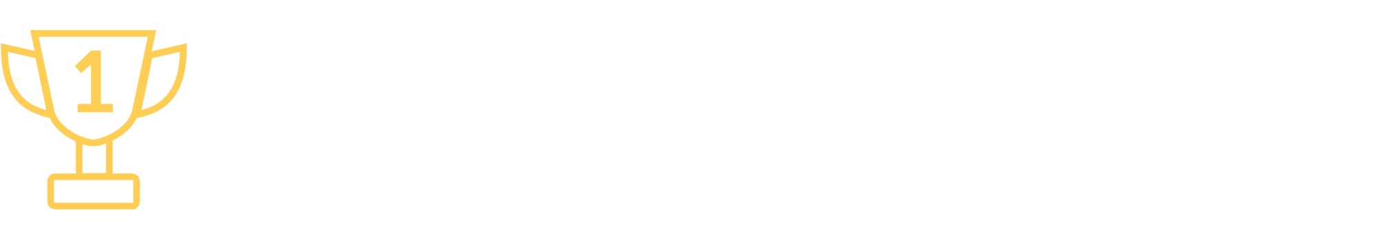 Number 1 Trophy with Reviews from Trustpilot, Google, and REVIEWS.io